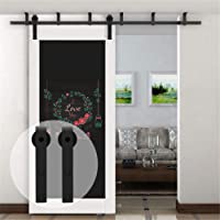 4FT-1.22M Soporte de montaje en techo Herraje para Puerta Corredera Kit de Accesorios para Puertas Correderas